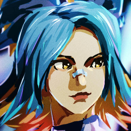 Artwork of Neon from Valorant.